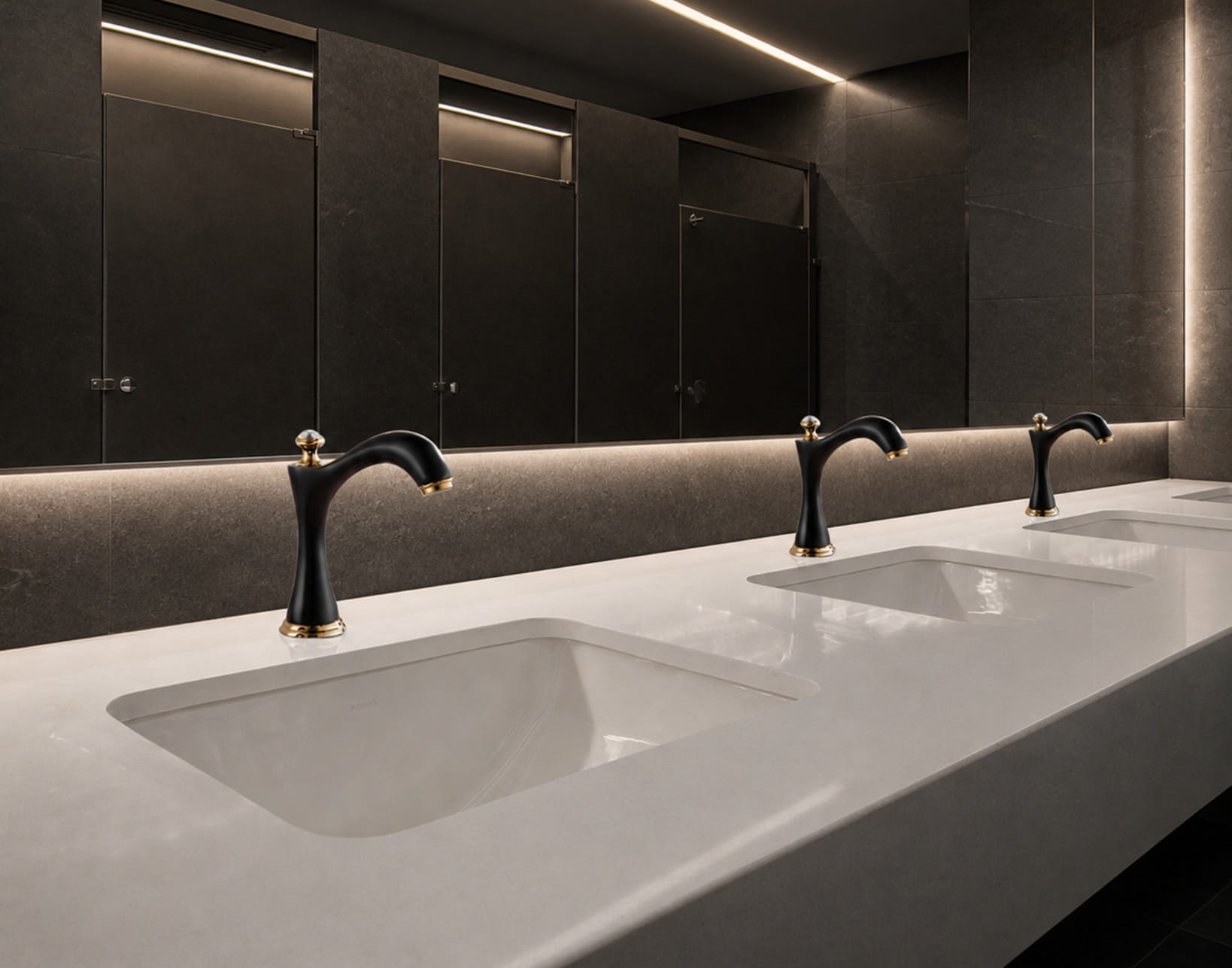 User testing Fontana automatic faucet sensor accuracy for reliable hands-free restroom operation